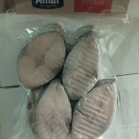 Packed surmai (seer fish) steaks